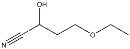 2-Hydroxy-4-ethoxybutanenitrile Struktur