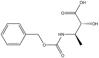 (2R,3R)-3-(Benzyloxycarbonylamino)-2-hydroxybutyric acid Struktur