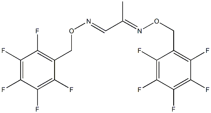 Propane-1,2-dione bis[O-[(pentafluorophenyl)methyl]oxime] Struktur