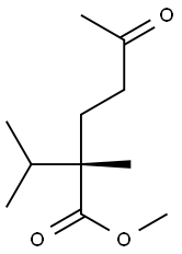 [S,(+)]-2-Isopropyl-2-methyl-5-oxohexanoic acid methyl ester Struktur