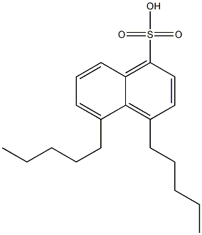 4,5-Dipentyl-1-naphthalenesulfonic acid Struktur