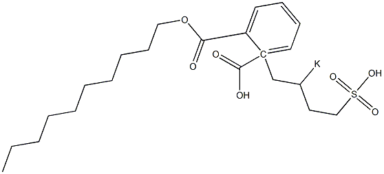 Phthalic acid 1-decyl 2-(2-potassiosulfobutyl) ester Struktur