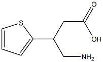 4-Amino-3-(2-thienyl)butyric acid Struktur