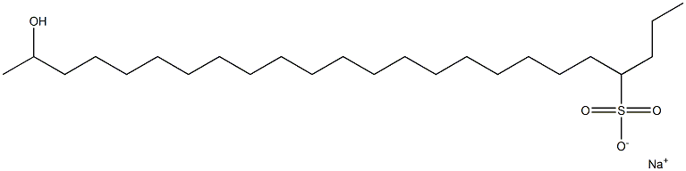 23-Hydroxytetracosane-4-sulfonic acid sodium salt Struktur