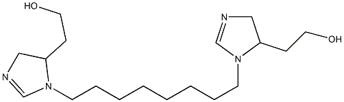 2,2'-(1,8-Octanediyl)bis(2-imidazoline-5,1-diyl)bisethanol Struktur