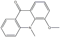 10-Methyl-4-methoxyacridin-9(10H)-one Struktur