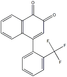 4-(2-Trifluoromethylphenyl)naphthalene-1,2-dione Struktur