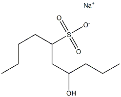 7-Hydroxydecane-5-sulfonic acid sodium salt Struktur