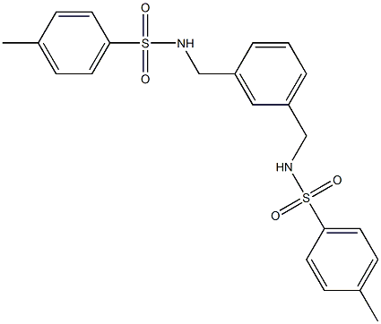 N,N'-[1,3-Phenylenebis(methylene)]bis(4-methylbenzenesulfonamide) Struktur