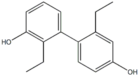 2,2'-Diethyl-1,1'-biphenyl-3,4'-diol Struktur