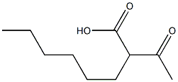 2-Acetyloctanoic acid Struktur