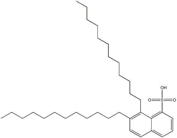 7,8-Didodecyl-1-naphthalenesulfonic acid Struktur