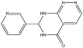 7-(3-Pyridyl)-7,8-dihydropyrimido[4,5-c]pyridazin-5(6H)-one Struktur