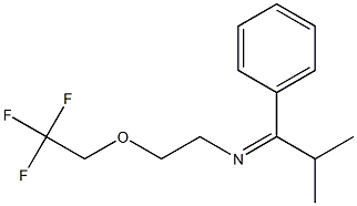 N-[2-[(2,2,2-Trifluoroethyl)oxy]ethyl]-2-methyl-1-phenylpropylideneamine Struktur