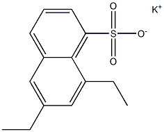 6,8-Diethyl-1-naphthalenesulfonic acid potassium salt Struktur