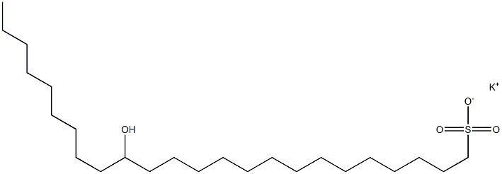 15-Hydroxytetracosane-1-sulfonic acid potassium salt Struktur