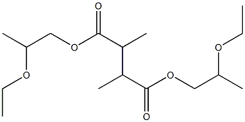 2,3-Dimethylsuccinic acid bis(2-ethoxypropyl) ester Struktur