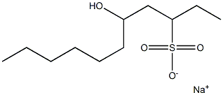 5-Hydroxyundecane-3-sulfonic acid sodium salt Struktur