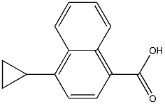 4-Cyclopropyl-1-naphthalenecarboxylic acid Struktur