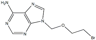 6-Amino-9-(2-bromoethoxymethyl)-9H-purine Struktur