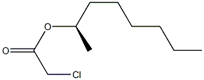 (-)-Chloroacetic acid (R)-1-methylheptyl ester Struktur