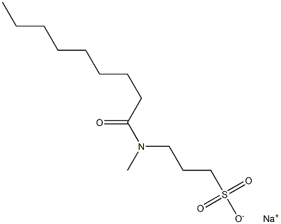 3-(N-Nonanoyl-N-methylamino)-1-propanesulfonic acid sodium salt Struktur