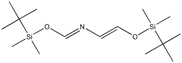 N-[(tert-Butyldimethylsilyloxy)methylene]-1-(tert-butyldimethylsilyloxy)ethenamine Struktur