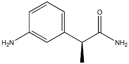 [S,(+)]-2-(m-Aminophenyl)propionamide Struktur