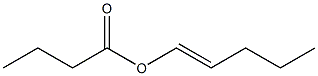 Butyric acid 1-pentenyl ester Struktur