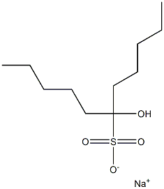 6-Hydroxyundecane-6-sulfonic acid sodium salt Struktur