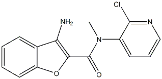 3-Amino-N-(2-chloro-3-pyridinyl)-N-methylbenzofuran-2-carboxamide Struktur