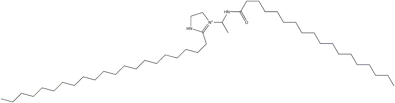 2-Henicosyl-1-[1-(stearoylamino)ethyl]-1-imidazoline-1-ium Struktur