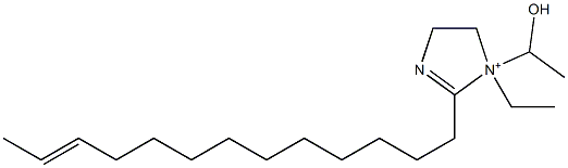 1-Ethyl-1-(1-hydroxyethyl)-2-(11-tridecenyl)-2-imidazoline-1-ium Struktur