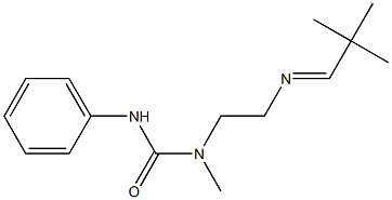 N-Methyl-N-[2-[(2,2-dimethylpropylidene)amino]ethyl]-N'-phenylurea Struktur