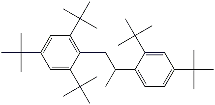 1-(2,4,6-Tri-tert-butylphenyl)-2-(2,4-di-tert-butylphenyl)propane Struktur