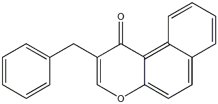 2-Benzyl-1H-naphtho[2,1-b]pyran-1-one Struktur