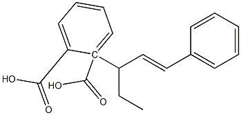 (+)-Phthalic acid hydrogen 1-[(E,R)-1-phenyl-1-pentene-3-yl] ester Struktur