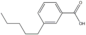 3-Pentylbenzoic acid Struktur