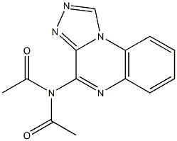 4-Diacetylamino[1,2,4]triazolo[4,3-a]quinoxaline Struktur