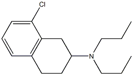 8-Chloro-N,N-dipropyltetralin-2-amine Struktur