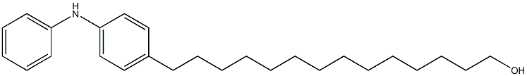 4-(14-Hydroxytetradecyl)phenylphenylamine Struktur