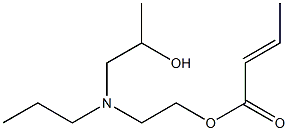 Crotonic acid 2-[N-(2-hydroxypropyl)-N-propylamino]ethyl ester Struktur