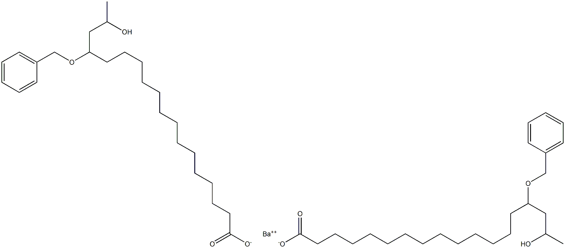 Bis(15-benzyloxy-17-hydroxystearic acid)barium salt Struktur