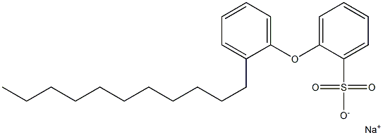 2-(2-Undecylphenoxy)benzenesulfonic acid sodium salt Struktur