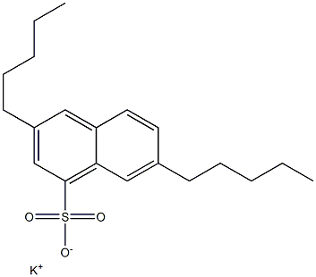 3,7-Dipentyl-1-naphthalenesulfonic acid potassium salt Struktur