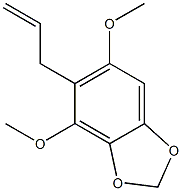 4-(2-Propenyl)-1,2-methylenedioxy-3,5-dimethoxybenzene Struktur