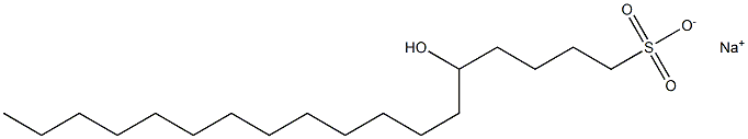 5-Hydroxyoctadecane-1-sulfonic acid sodium salt Struktur