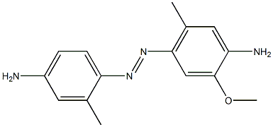 4-(2-Methyl-4-aminophenylazo)-2-methoxy-5-methylaniline Struktur