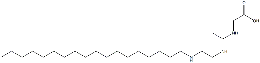 N-[1-[2-(Octadecylamino)ethylamino]ethyl]glycine Struktur