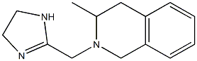 2-[[(1,2,3,4-Tetrahydro-3-methylisoquinolin)-2-yl]methyl]-4,5-dihydro-1H-imidazole Struktur